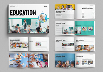 Education Brochure Template Landscape