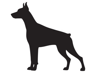 DOBERMAN DOG SILHOUETTE