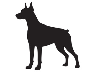 DOBERMAN DOG SILHOUETTE