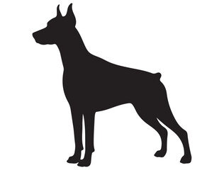 DOBERMAN DOG SILHOUETTE