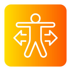 flexibility gradient icon