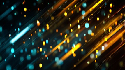 Abstract futuristic digital data network with glowing lines and computer technology background for business innovation and technology concepts