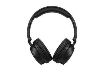 HighQuality Black OverEar Headphones Perfect for Music Lovers isolated on transparent background