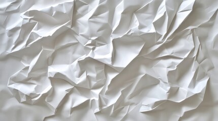 Obraz premium Abstract White Paper Texture: A Study in Crinkles and Folds