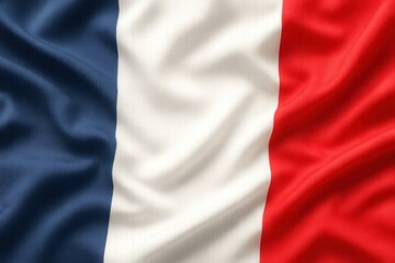 Obraz premium French flag waving elegantly.