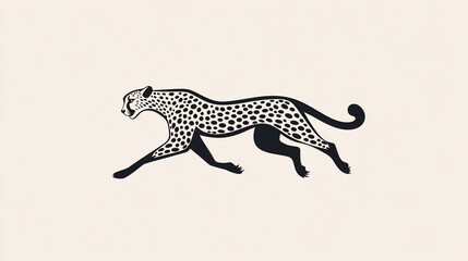 Elegant cheetah in motion