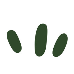 Illustration of small green grass garden