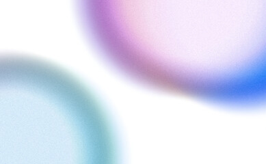 Purple blue white color grainy glowing gradient shape effect on transparent background, vibrant noisy multicolor color effect with grain, grungy texture effect.
