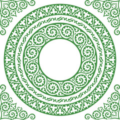 Beautiful flower art and mandala vector design