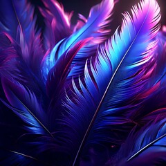 purple feathers background