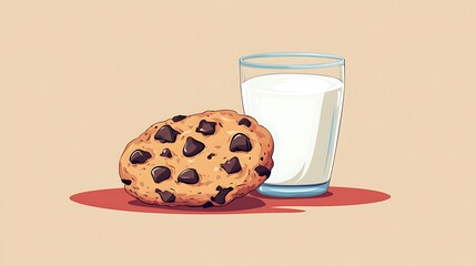 Chocolate Chip Cookie Milk Snack. (1)