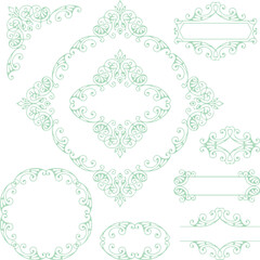 Beautiful flower art and mandala vector design