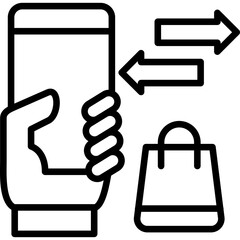 Pay Button line icon