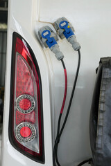 Power plug charge with car