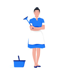 flat illustration of cleaning service