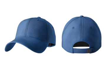 Fresh blue cap mockup in angled perspective