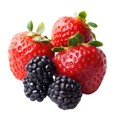 Fresh Strawberries and Blackberries