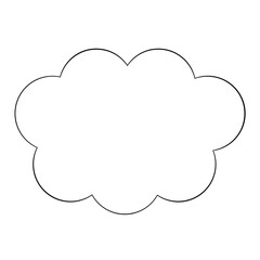 シンプルな吹き出し