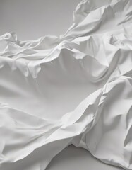 Severely crumpled white sheet, sharp folds, rough surface ,  paper,  texture