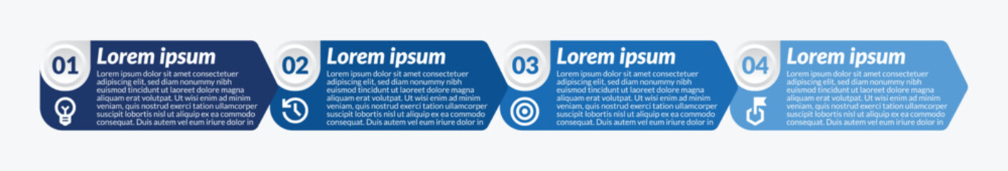 Blue infographic and comparison template design concept for business presentation banner workflow, flow chart, layout, process diagram and how it work	
