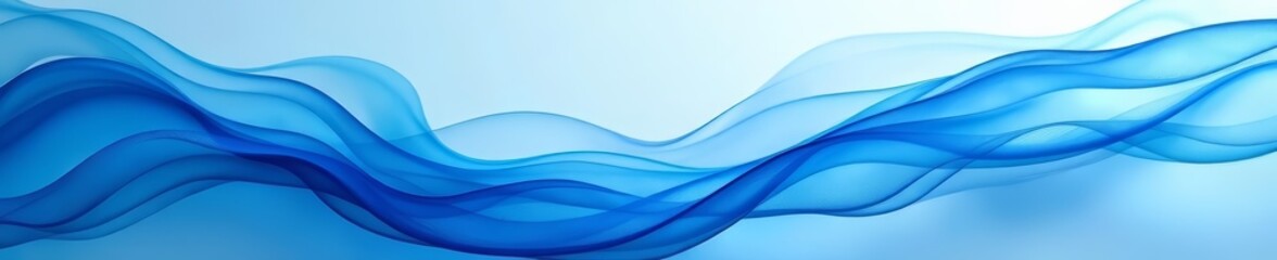 Fototapeta premium Abstract background of fluid artistic lines in shades of blue and white, lines, abstract