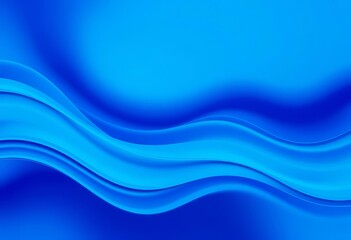 Fototapeta premium Abstract wavy blue background, minimal trendy design for presentations and web headers, elegant, clean