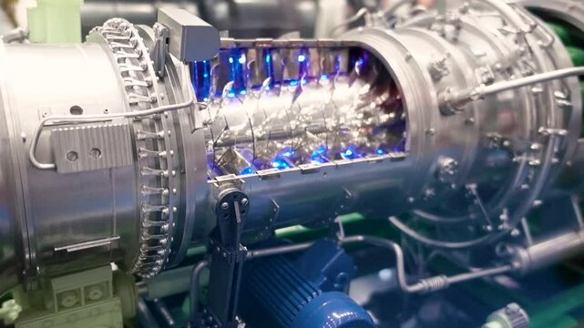 The Inner Workings Of An Industrial Gas Turbine Engine Technology Power Generation And Aerospace Innovation.