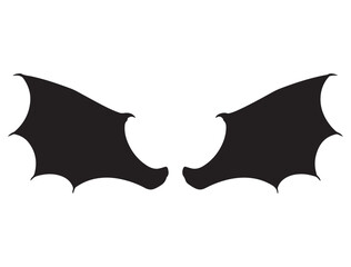 DRAGON WINGS SILHOUETTE WHITE BACKGROUND