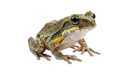 Fototapeta premium Bornean Flat-Headed Frog on Mossy Forest Floor