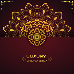 Golden Intricate Glowing Floral Mandala Pattern – Vector Illustration for Tattoo, Wall Hanging, Fabric Design, Printable Poster, Greeting, Mug, Card, Digital Art, Ornament