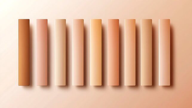 Skin tone palette gradient swatches.