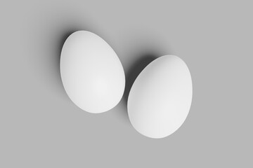Eggs Blank on gray background