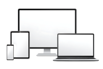 Vibrant Digital Device Mockup for App Showcases