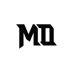 MD monogram logo design letter text name symbol monochrome logotype alphabet character simple logo