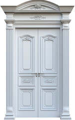 Obraz premium Elegant double doors with ornate details