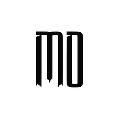 MD monogram logo design letter text name symbol monochrome logotype alphabet character simple logo