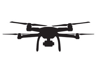 DRONE SILHOUETTE WHITE BACKGROUND