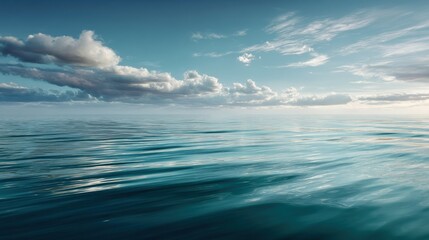 Fototapeta premium A serene seascape captures the vast beauty of the open ocean