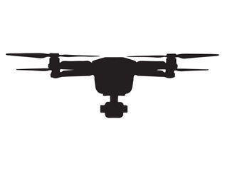 DRONE SILHOUETTE WHITE BACKGROUND