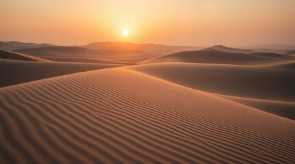 Desert Dunes at Sunset