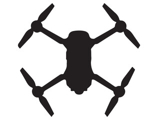 DRONE SILHOUETTE WHITE BACKGROUND
