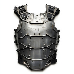 Steel Chest Armor with Futuristic Design.
