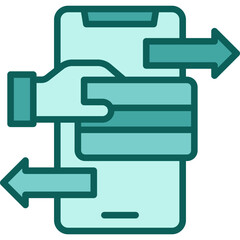 E-Transfer solid icon
