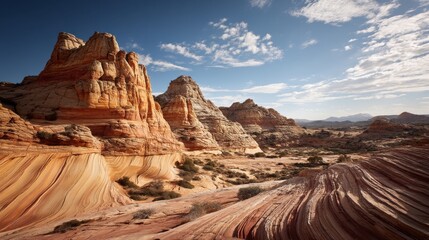 Red rock formations create a stunning natural masterpiece