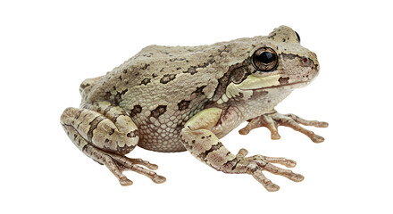 Fototapeta premium Eastern Gray Tree Frog on Bark Surface