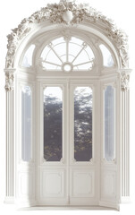Fototapeta premium Ornate arched window and door