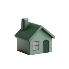 Adorable minimalist house illustration, emphasizing simple living and peaceful lifestyle