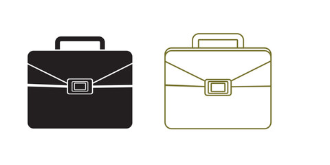 bag work business briefcase office career finance professional storage organization Solid icon