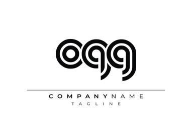 OQG Creative Unique Modern Letter Logo Design. Stylized logo featuring a unique letter design, presenting abstract minimalist aesthetics and modern appeal.