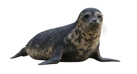 Harbor Seal on Sandy Shore